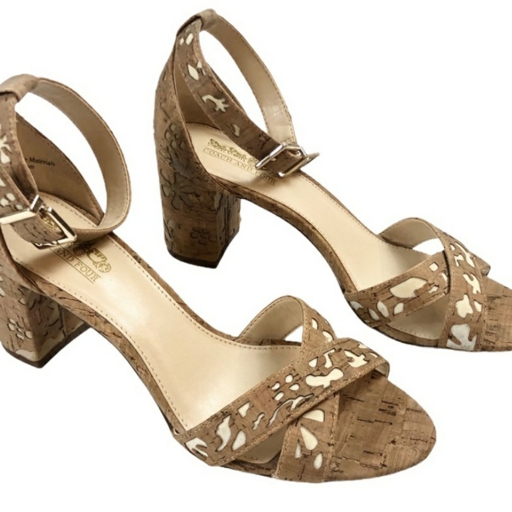 Beautiful women's floral design heels
